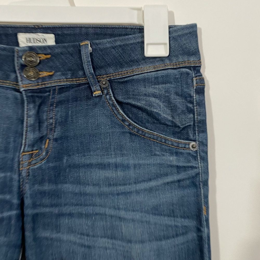 Hudson Medium Wash Mid Rise Straight Leg Jeans - Picture 4 of 6